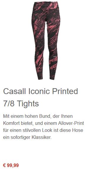 Casall Iconic Printed 7/8 Tights