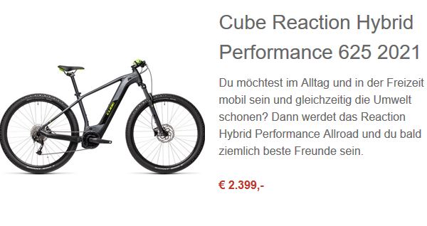 Cube REACTION HYBRID PERFORMANCE