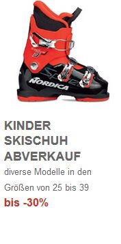 Kinderskischuhabverkauf