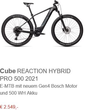 Cube REACTION HYBRID PRO 500 2021