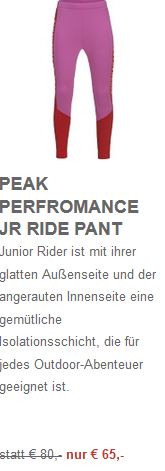 Peak Performance Jr. Ride P