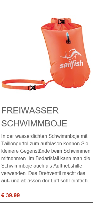 Freiwasser Schimmboje Sailfish