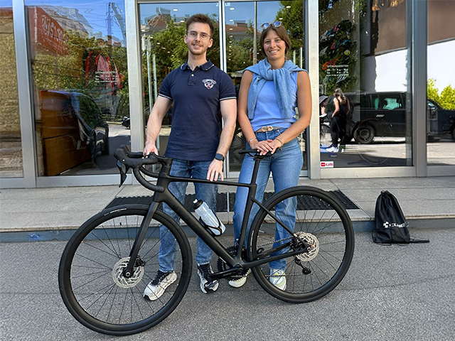 Mariella bike übergabe
